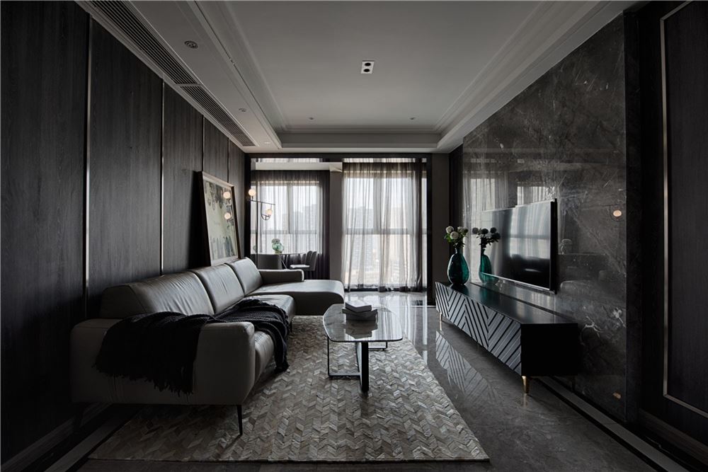 广州市中海誉城现代风格三居室装修案例