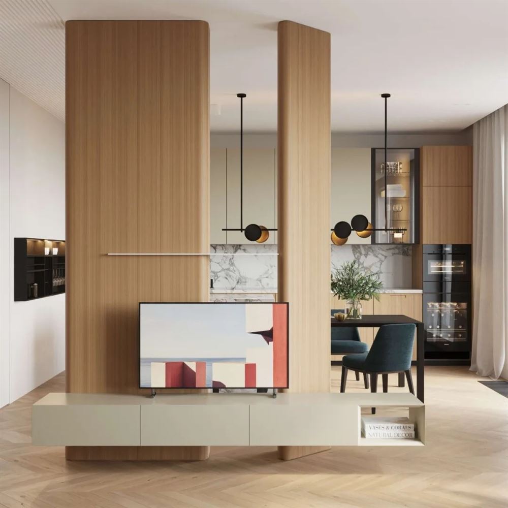 深圳市东海国际公寓现代简约风格三居室装修案例