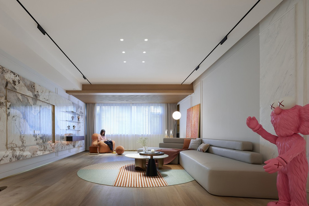 东莞市石排国际公馆现代简约风格四居室装修案例