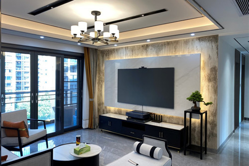 深圳市深物业金领新中式风格四居室装修案例