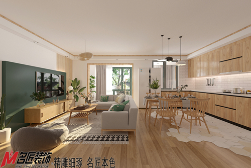 桂林市福泰御林湾日式风格三居室装修案例