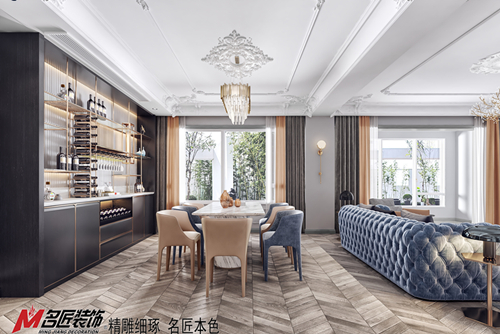 桂林市中海元居轻奢风格四居室装修案例
